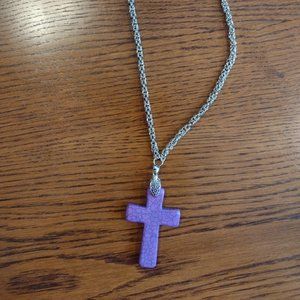 Handmade byzantine necklace with cross pendent